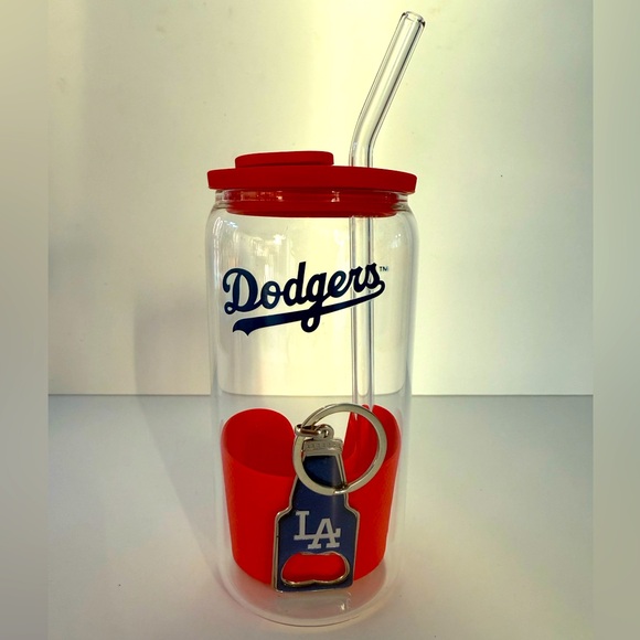 Los Angeles Dodgers Glass & Keychain - Picture 1 of 12